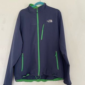 The North Face Blue and Green Performance Jacket